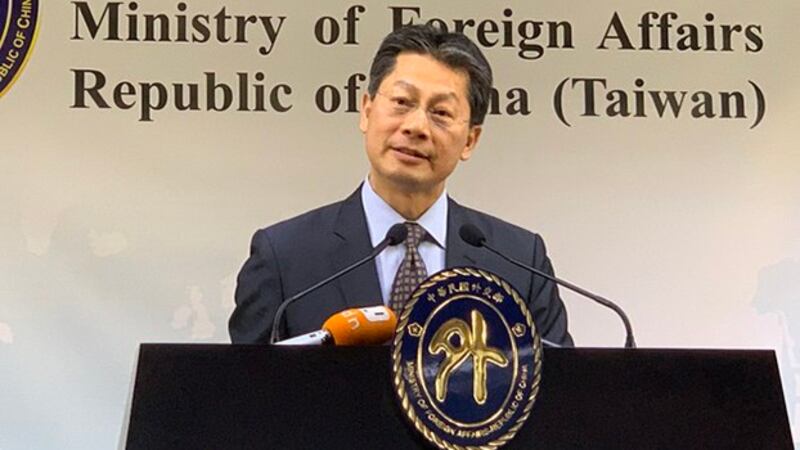 外交部发言人李宪章表示,台所关系稳健成长。(记者黄春梅摄)