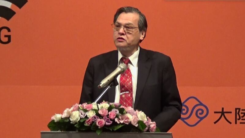 陆委会主委陈明通。(记者夏小华摄)