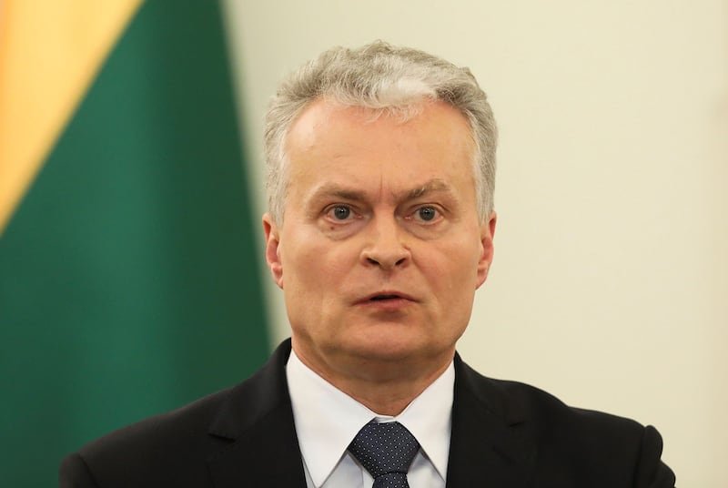 立陶宛总统瑙塞达(Gitanas Nausėda)。(路透社)