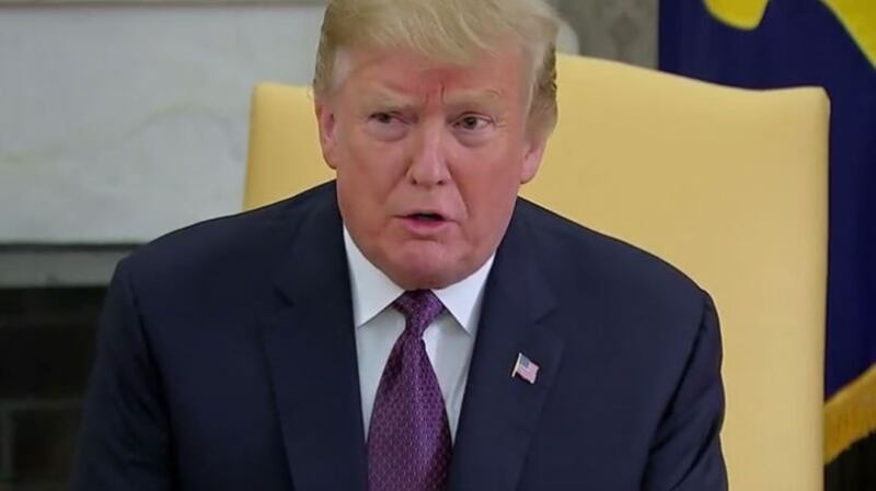 2019年5月13日,美国总统特朗普表示,他将在下月举行的二十国集团(G-20)峰会上与中国国家主席习近平会面。(视频截图/路透社)