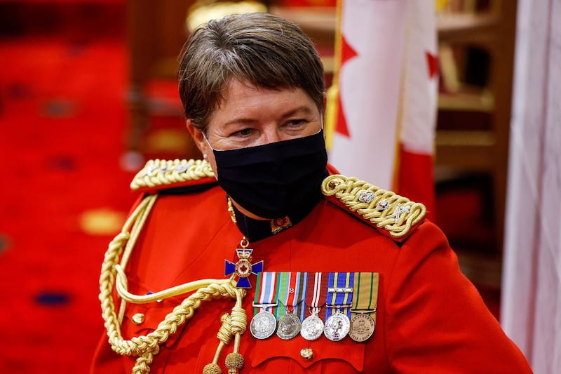 加拿大皇家骑警总长布兰达·露姬(Brenda Lucki) 表示,警方将采取更有效的保护措施,但也需要民众更踊跃地通报相关情况。(路透社图片)