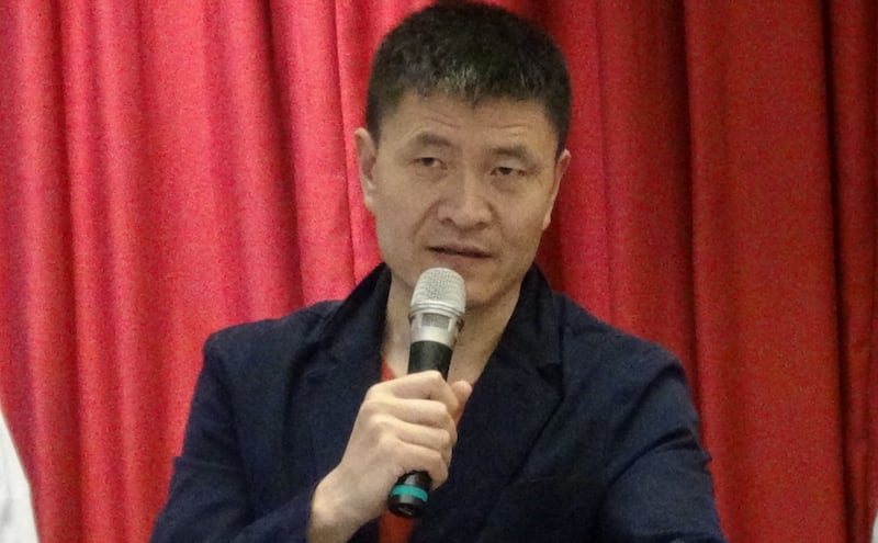 前八九学运领袖周锋琐(记者夏小华摄)