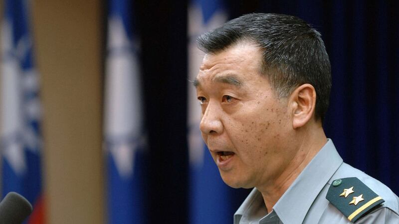 台湾国防部长邱国正。(资料照、AFP)