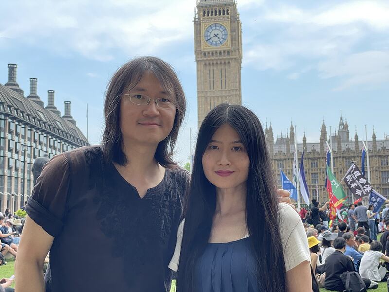 香港艺术家淋漓淋浪表示,《愿荣光归香港》不能不唱,“你愈害怕,政权就会愈凶”。 (吕熙摄)