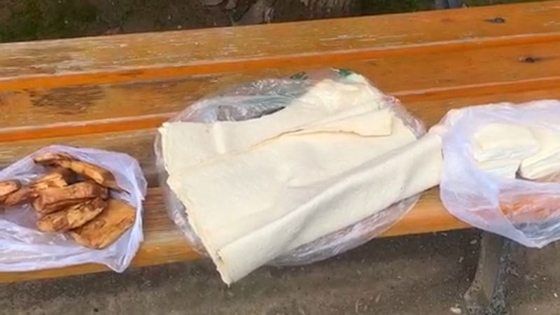 武汉居民潘先生购买的豆制品,合共45元。(志愿者提供/记者乔龙)