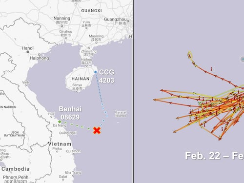 Vũ Khúc Nguy Hiểm: Tàu Trung Quốc và Việt Nam bám đuổi nhau ở quần đảo Hoàng Sa