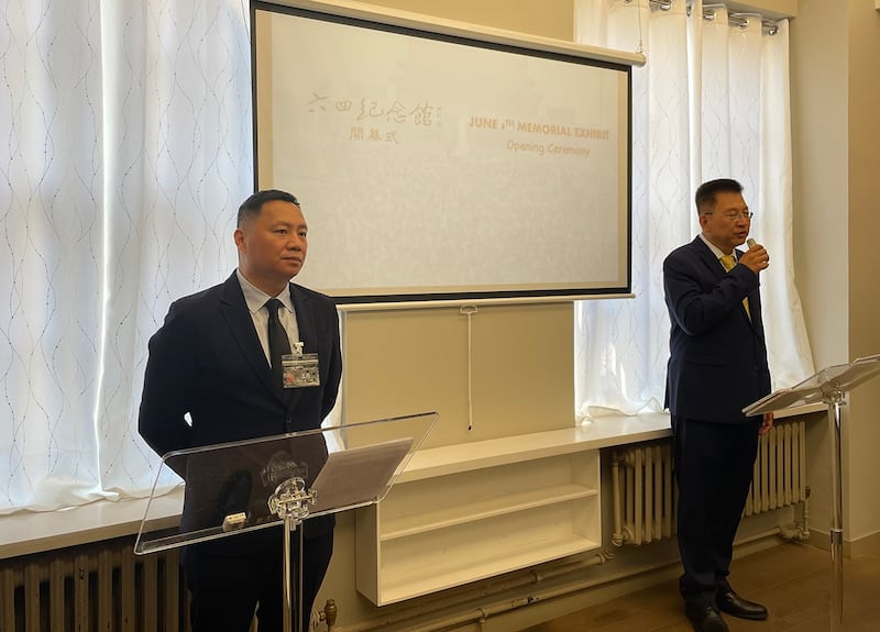 纽约六四纪念馆于6月2日举办开幕式(记者唐缘媛摄)