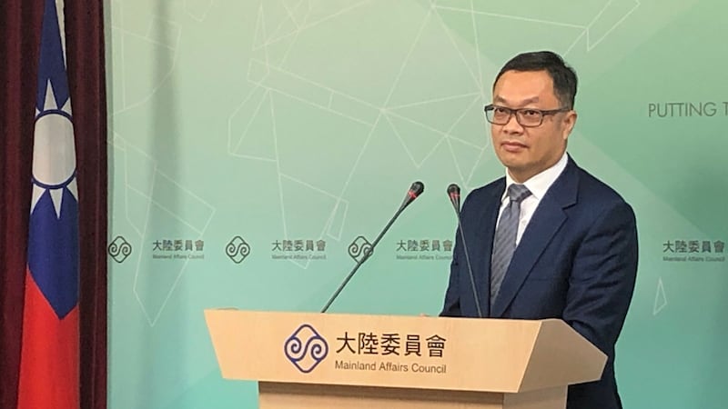 陆委会副主委陈明祺呼吁陆方同意让李明哲返台奔丧。(资料照、记者夏小华摄)