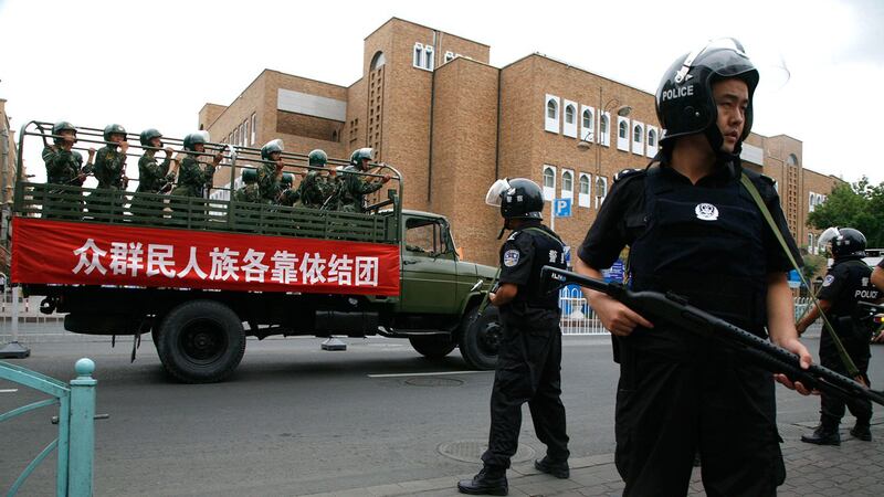 十一国庆前新疆再次大抓捕(资料图/美联社)