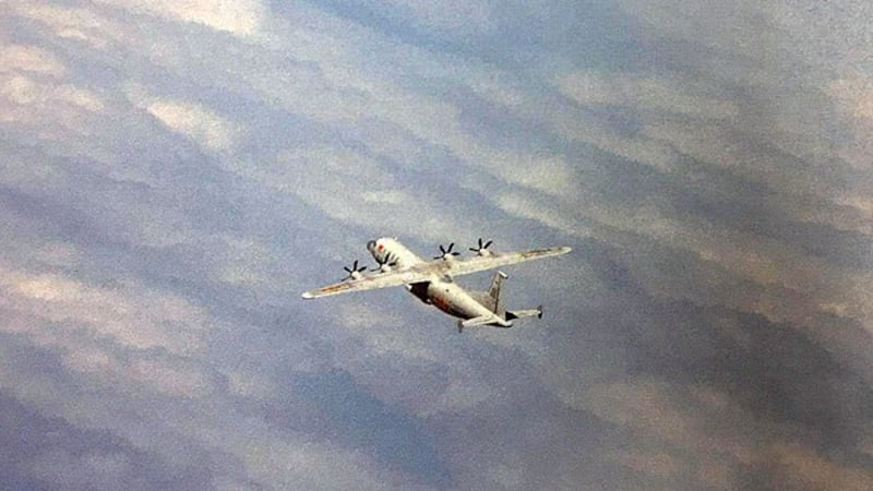 中共运-8技侦机。(台湾国防部提供)