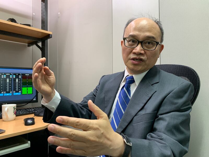 军事评论员亓乐义。(记者夏小华摄)