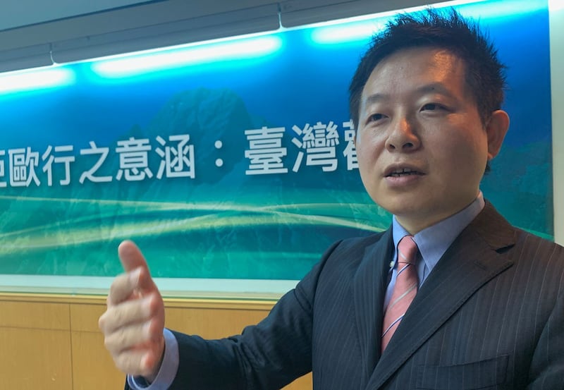 政治大学日本研究学位学程教授李世晖。(记者夏小华摄)