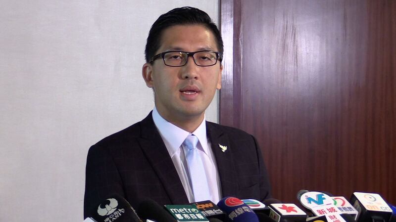 香港民主党立法会议员林卓廷。(本台资料图片)