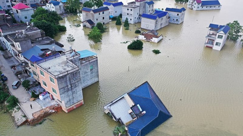 中国大陆今年历经严重洪荒。（路透社）