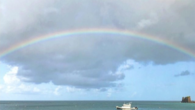 蔡英文ig贴文,彩虹两端从不会被国界限制。(截图自(tsai_ingwen)ig)