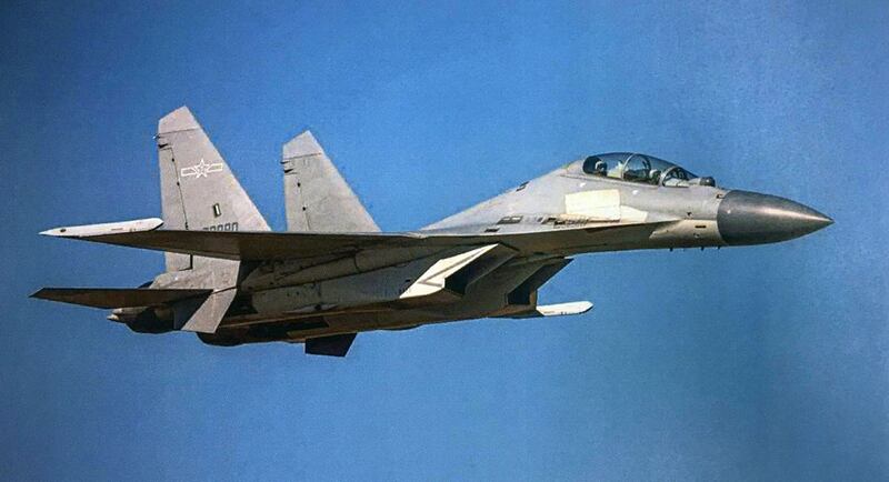 解放军机26日出动20架次袭扰台湾西南空域,歼16占10架次。图为歼-16。(台湾国防部提供)