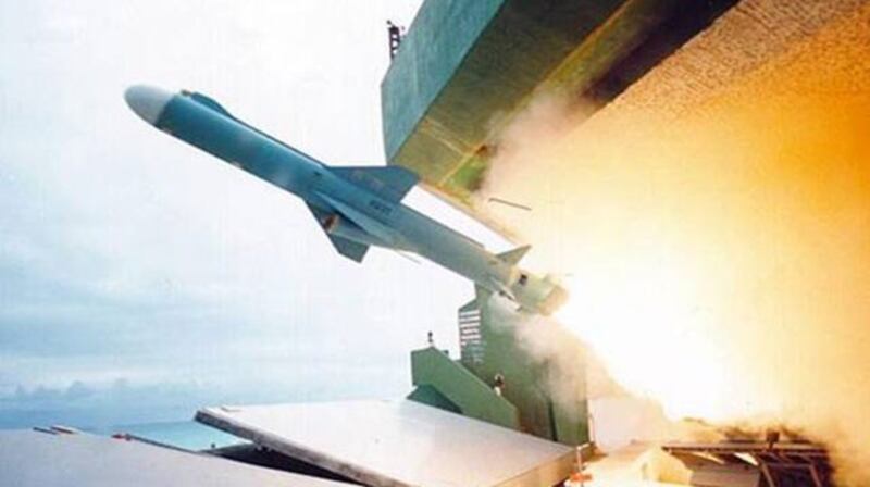 陆基_固定阵地飞弹发射。(国家中山科学研究院 网页)