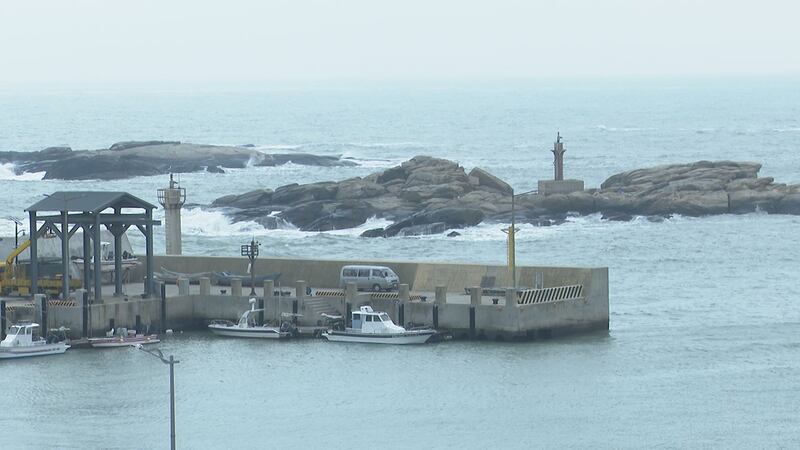 金门复国墩渔港。(记者李宗翰摄)