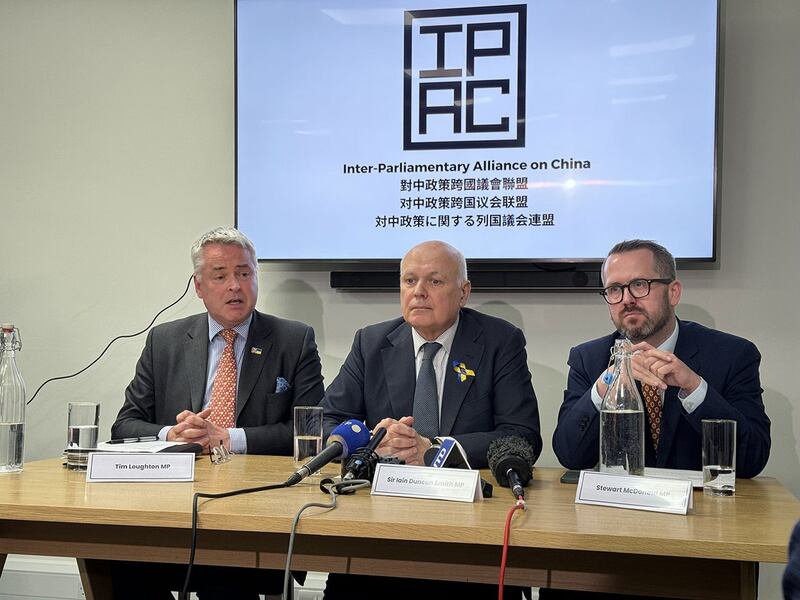 英国国会议员呼吁英政府应将中国列为“威胁”,而非“划时代的挑战”。 (董舒悦摄)