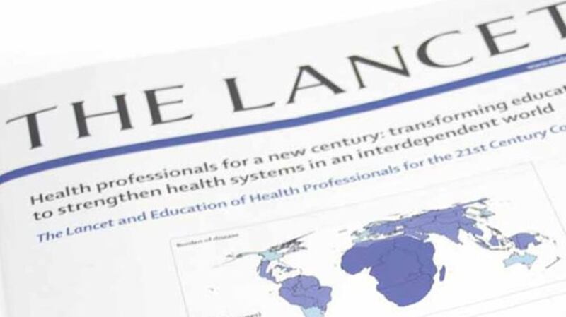 图为一期英国医学杂志《柳叶刀》的封面(Public Domain)