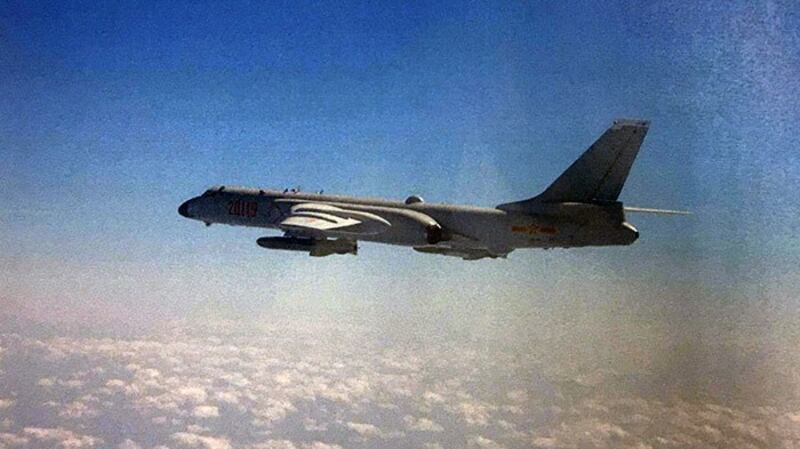 中共轰-6K。(台湾国防部提供)