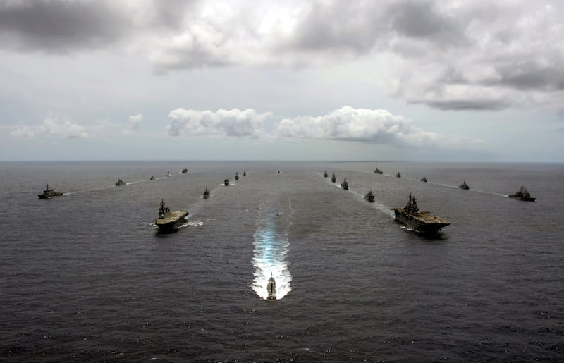 2020年美国环太平洋军演(图片来源U.S. Indo-Pacific Command)