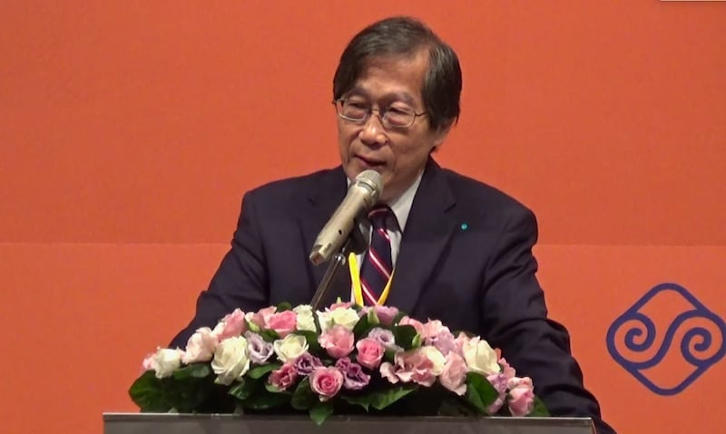 政治大学名誉教授丁树范。(记者夏小华摄)