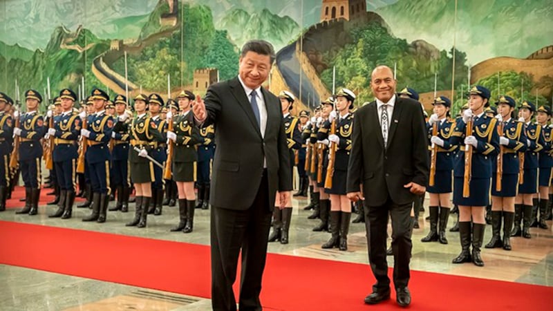 2020年1月6日,中国领导人习近平在北京人民大会堂会见外宾。(美联社)