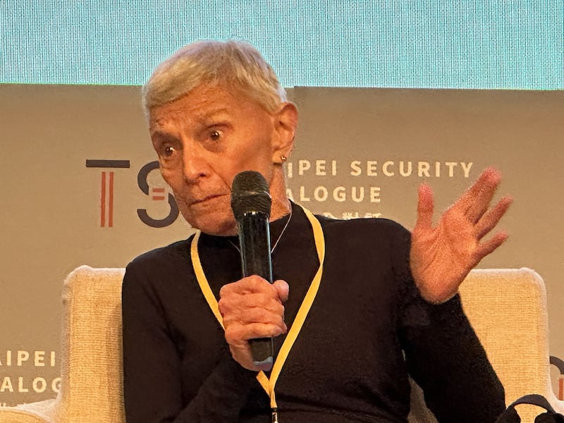 美国迈阿密大学政治学系教授金德芳。(记者夏小华摄)