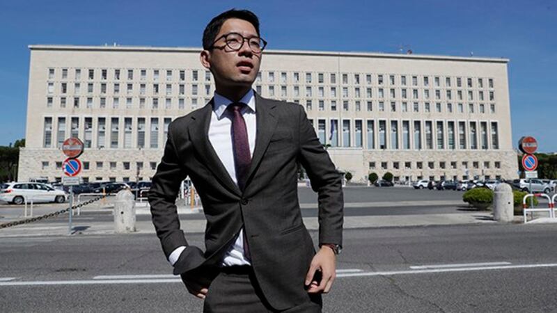 香港立法会前议员罗冠聪。(美联社)