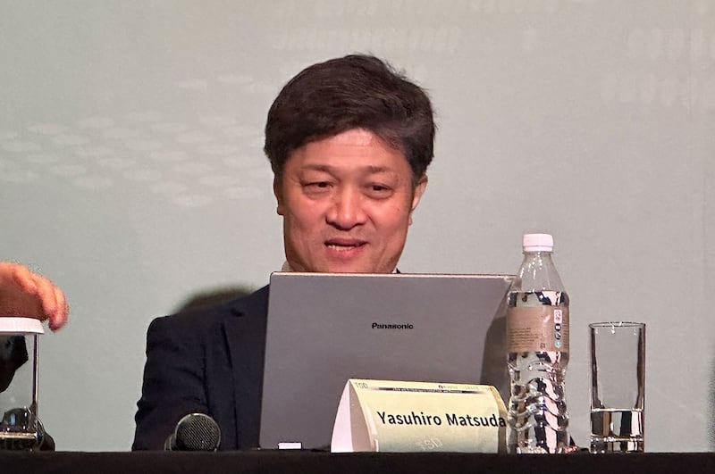 日本东京大学东洋文化研究所教授松田康博。(记者夏小华摄)