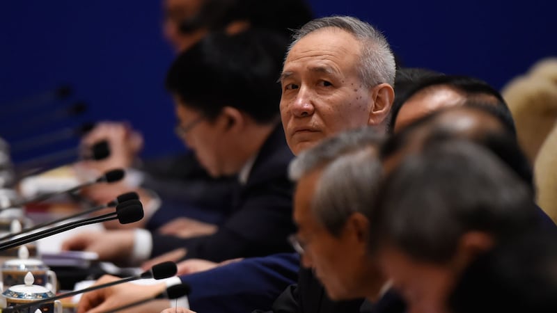 中国谈判代表刘鹤(AFP)