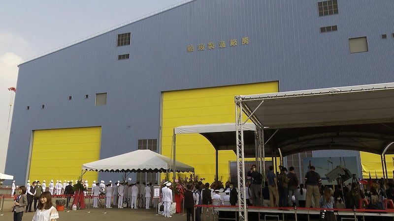 台湾潜鉴国造厂房。（记者李宗翰摄）