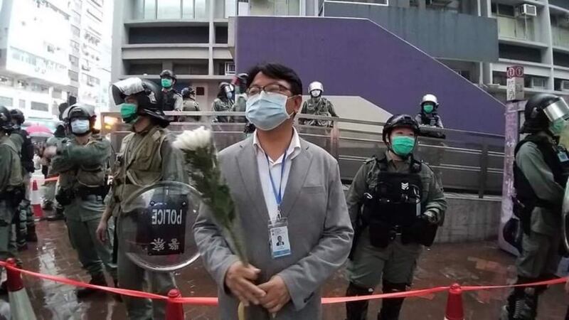 不少香港民主派的立法会议员和区议员,都曾要求港府启动独立调查,还原“8.31事件”的真相,前区议员朱江玮也是其中一人。(受访者提供)