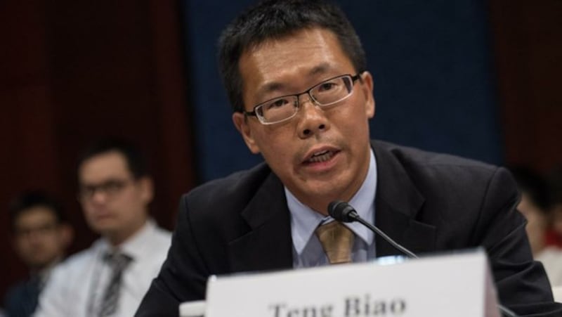 中国人权律师滕彪（法新社）