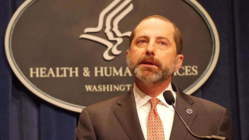 美国卫生与公共服务部部长阿扎28日表示,美国自武汉撤侨,是采取自认“有必要的”举措。(自由亚洲电台记者郑崇生华盛顿摄)