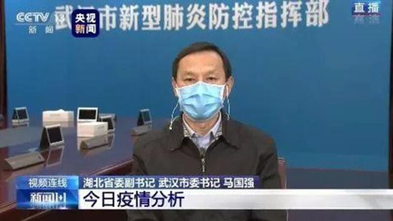 中共武汉市委书记马国强(视频截图)