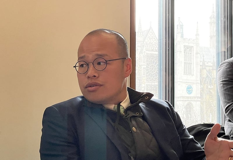 黎智英儿子黎崇恩。 (吕熙摄)