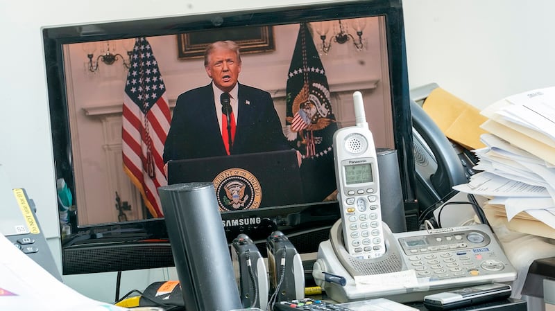 2020年9月22日,美国总统特朗普在联合国大会上发表视频演讲。(美联社)