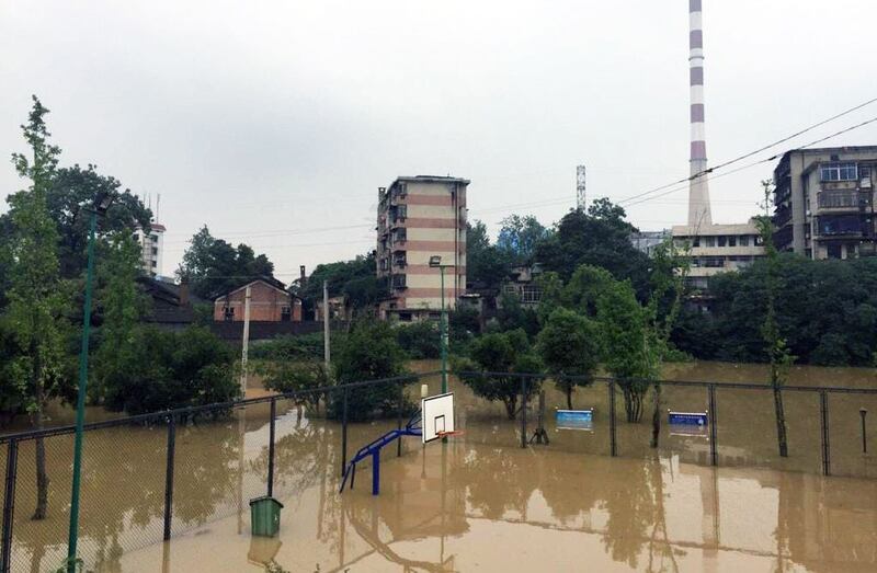湖南数百乡镇遭遇50年一遇洪灾。(网络图片/乔龙提供)