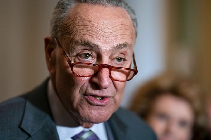 参议院多数党领袖舒默(Chuck Schumer)。(美联社)