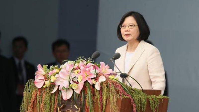台湾总统蔡英文2016年就职典礼。(资料照,总统府提供)