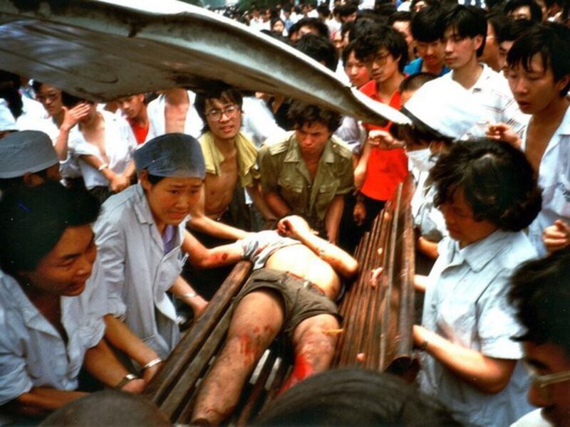 1989年6月4日大屠杀之夜平民伤亡 (六四档案图)