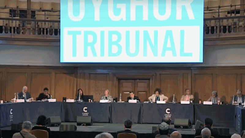 “维吾尔法庭”2021年9月13日在英国伦敦举行听证会(视频截图/维吾尔法庭)