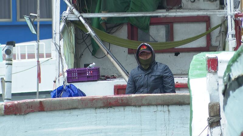 金门渔民。(记者李宗翰摄)