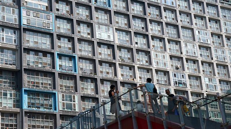 北京的一栋住宅楼(路透社图片)