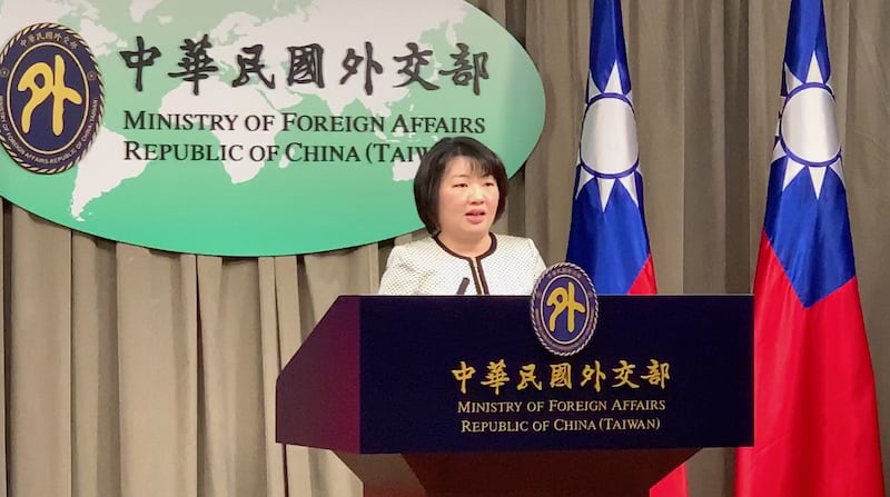 台湾外交部欧洲司副司长陈咏韶12日在例行记者会上指出,欧洲政要、媒体对台湾防疫奏效,多作探讨和推崇。(记者夏小华摄)