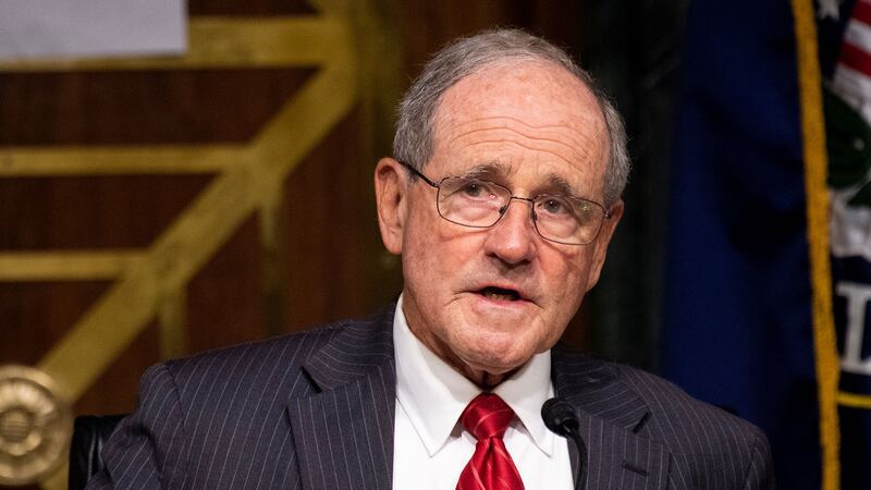 美国参议院外交委员会共和党首席参议员里契(Jim Risch)4日在参院领衔提出《台湾吓阻法案》(Taiwan Deterrence Act)。(路透社图片)