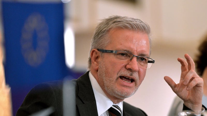 欧洲议会友台小组主席盖勒(Michael Gahler)。(法新社)