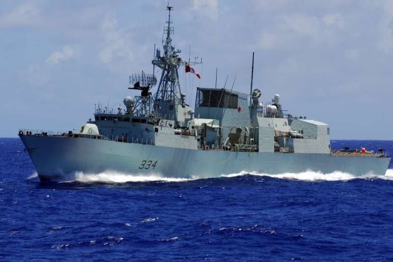 加拿大巡防舰「理贾纳号」(资料照/图源:美国海军网站)